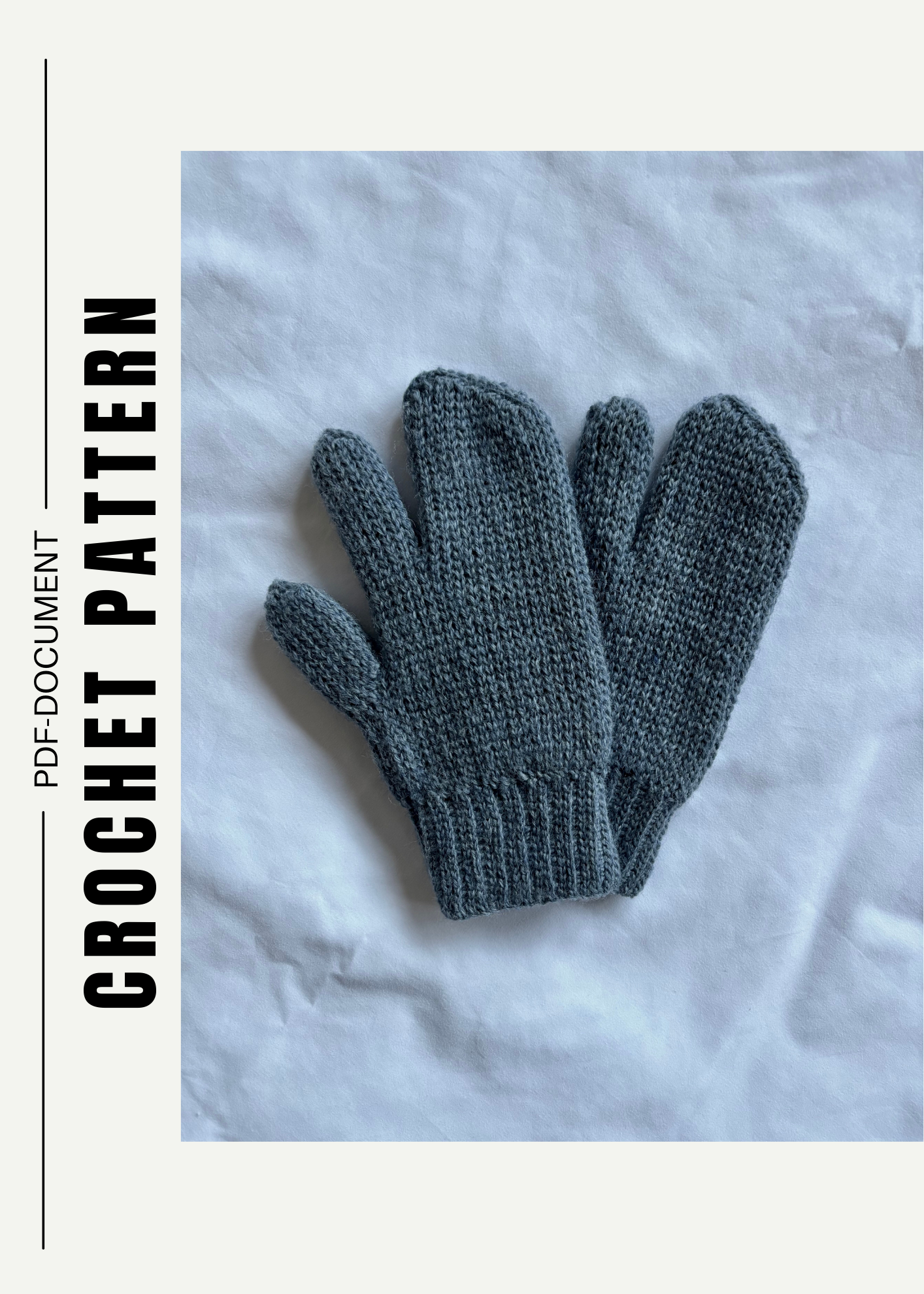 Frost Fin (not knit) Gloves - Crochet Pattern