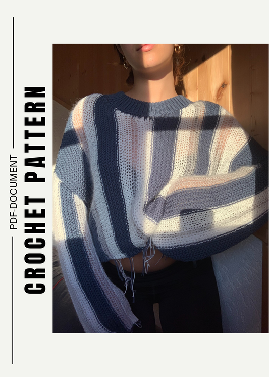 Ocean (not knit) Sweater - Crochet Pattern