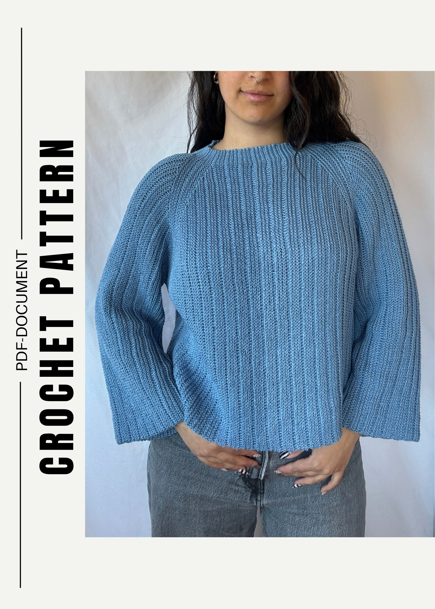 Avenue (not knit) Sweater - Crochet Pattern