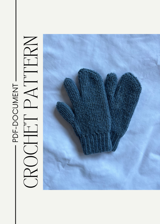 Frost Fin (not knit) Gloves - Crochet Pattern