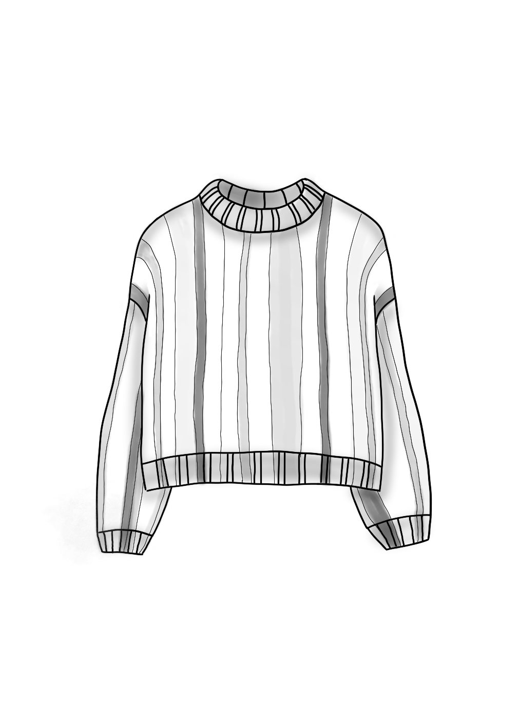 Ocean (not knit) Sweater - Crochet Pattern