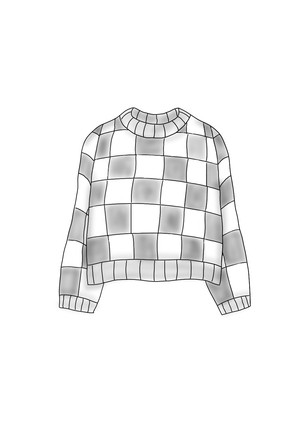Chess (not knit) Sweater - Crochet Pattern