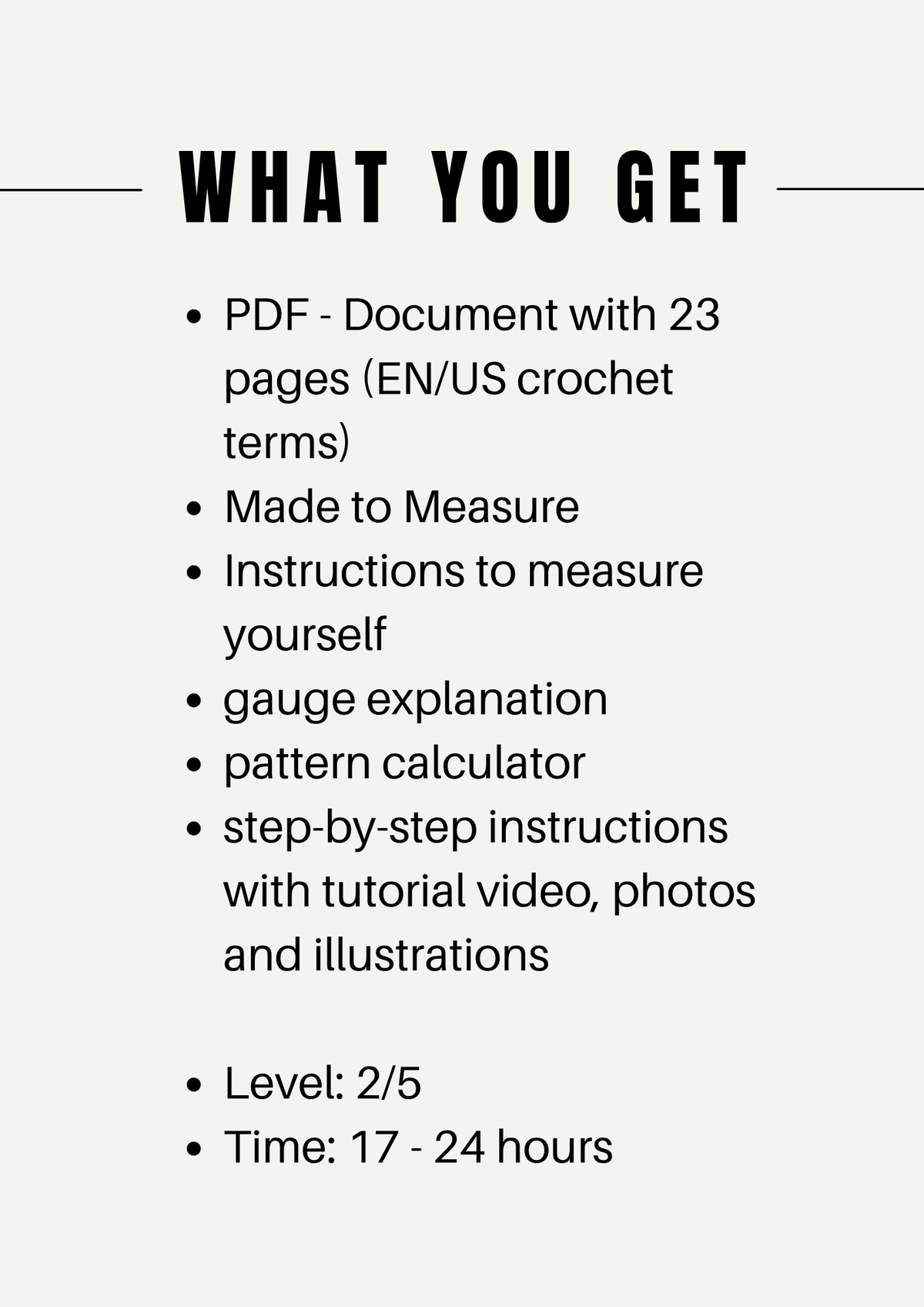 Linea Top - Crochet Pattern
